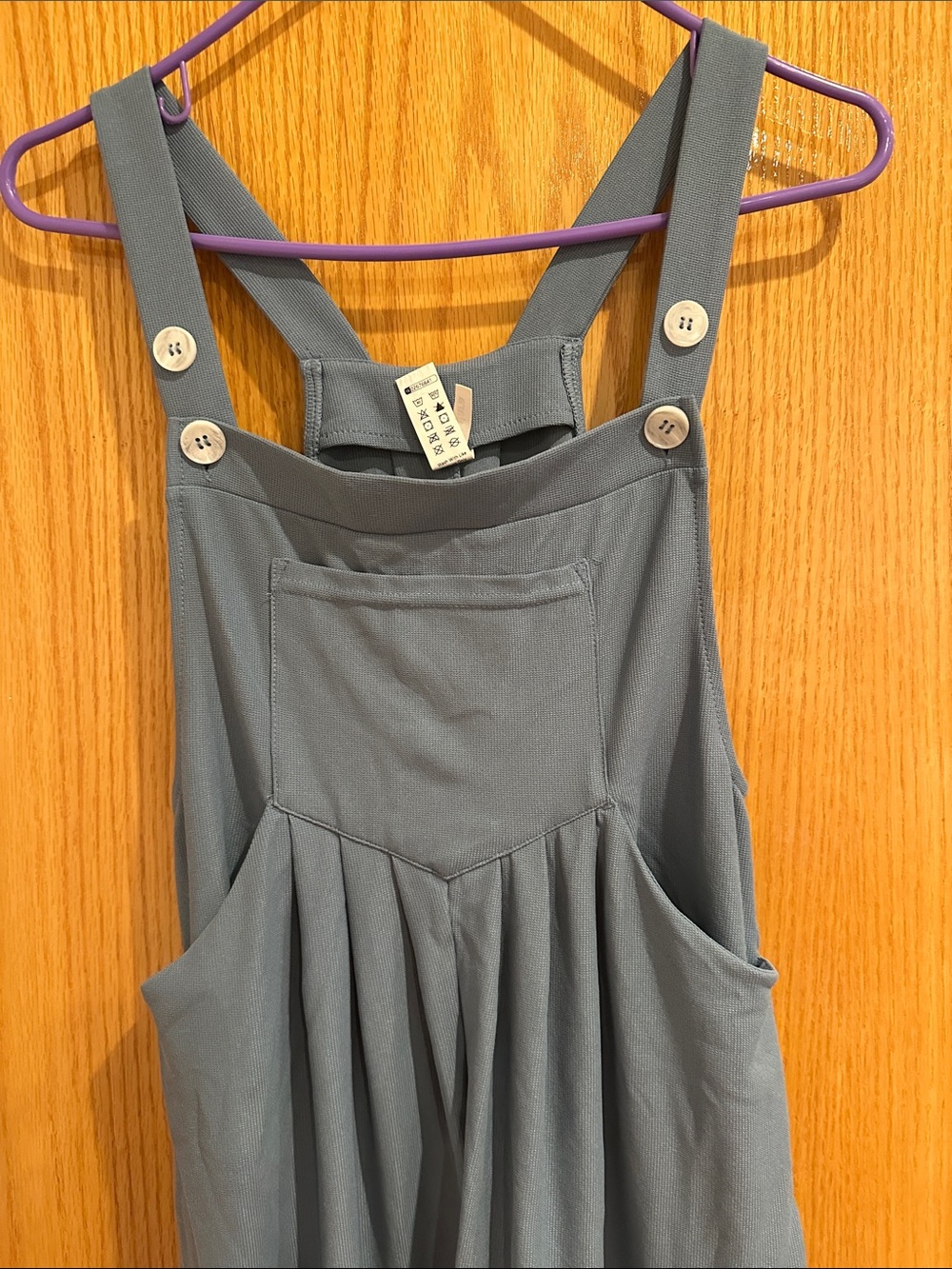 Dusty blue Halara jumper / overalls